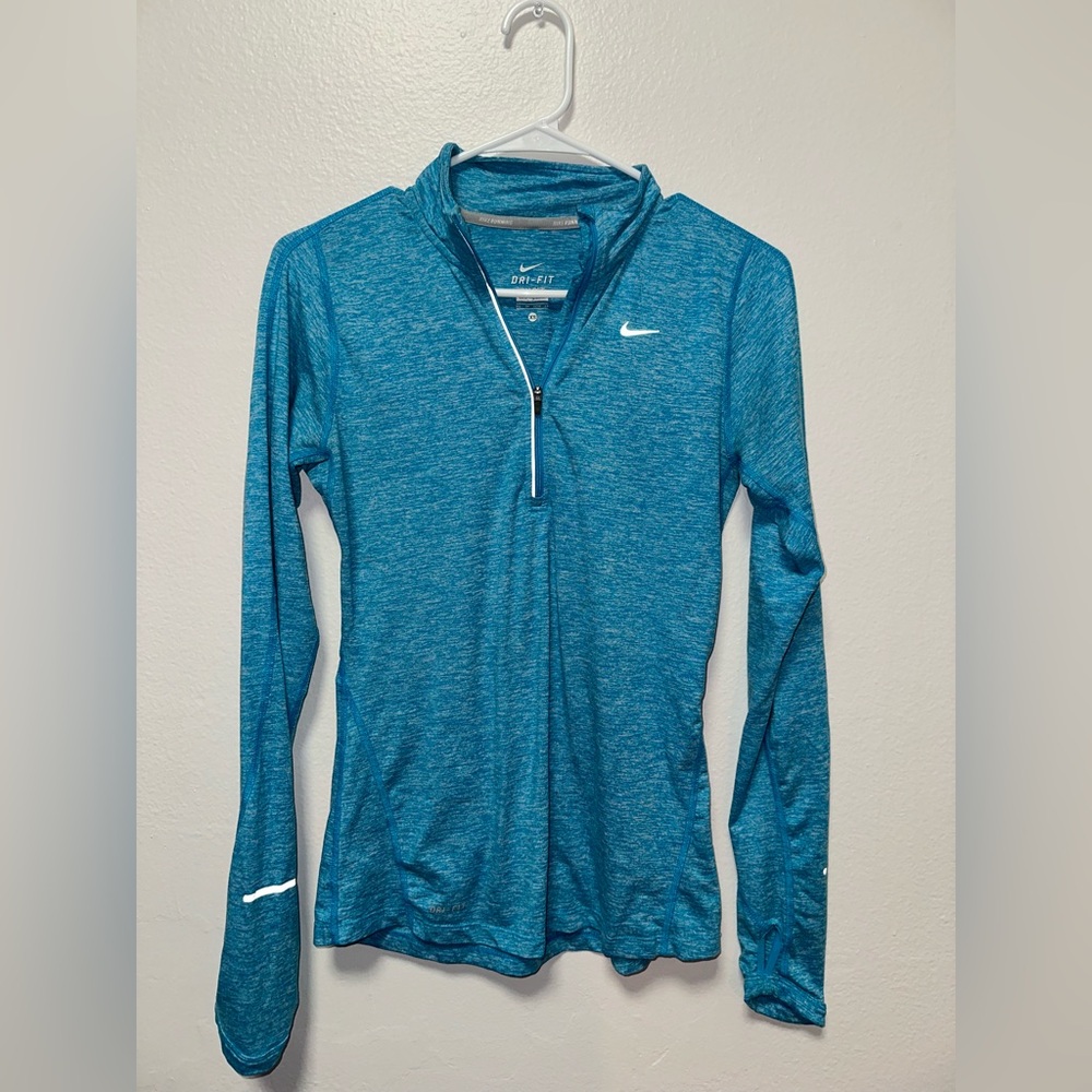 Nike Women's Teal Long Sleeve Dri-FIT Top #A12